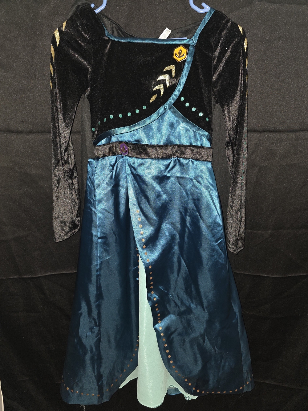 Disney Teal and Black Elsa Costume Dress for Kids